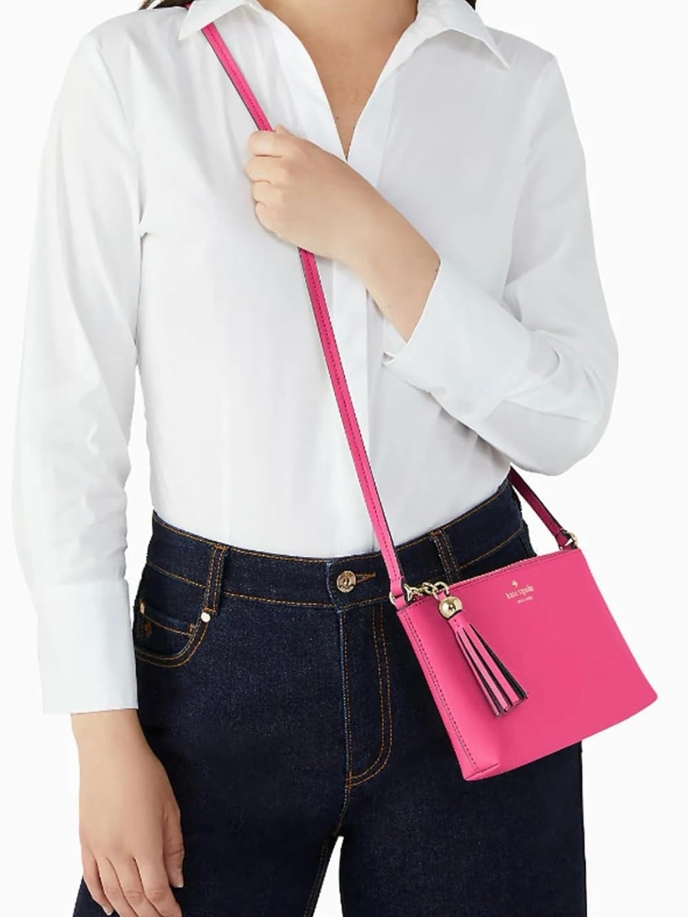 Kate Spade New York — Ivy Street "Amy" Handbag (Deep Hibiscus) — NWT